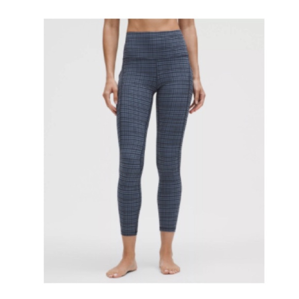 Lululemon Align Glow Grid Leggings w/ pocket worn once
